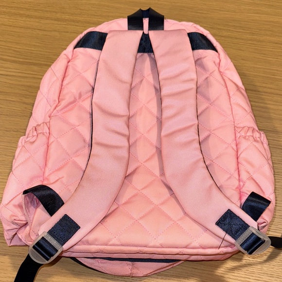 Ame & Lu Lu kids Pink Quilted tennis  Backpack - Picture 4 of 4